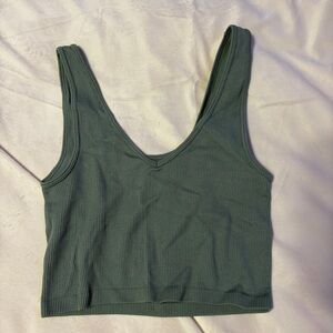 Aeropostale Ribbed reversible Top in Soft Green